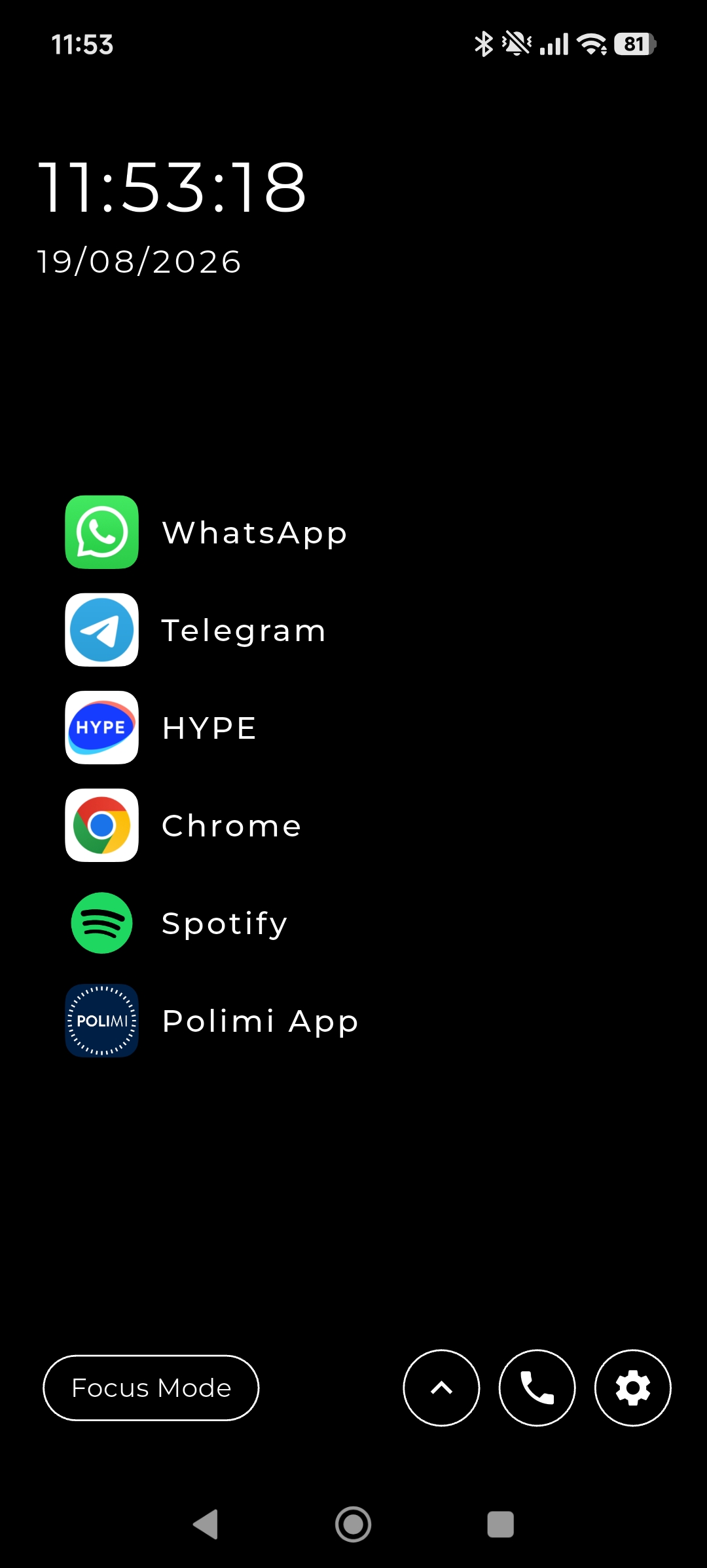 MiniLauncher screenshot 1